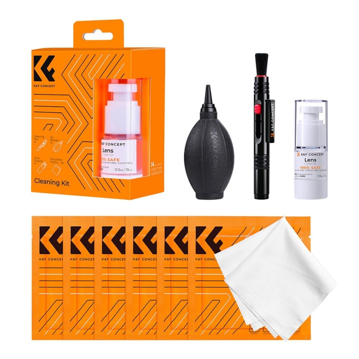 KIT DE LIMPIEZA 4 EN 1 EN 1K8F CONCEP PARA LENTES Y FILTROS